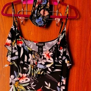 Plus Size Luau Maxi Dress w/Matching Head Band